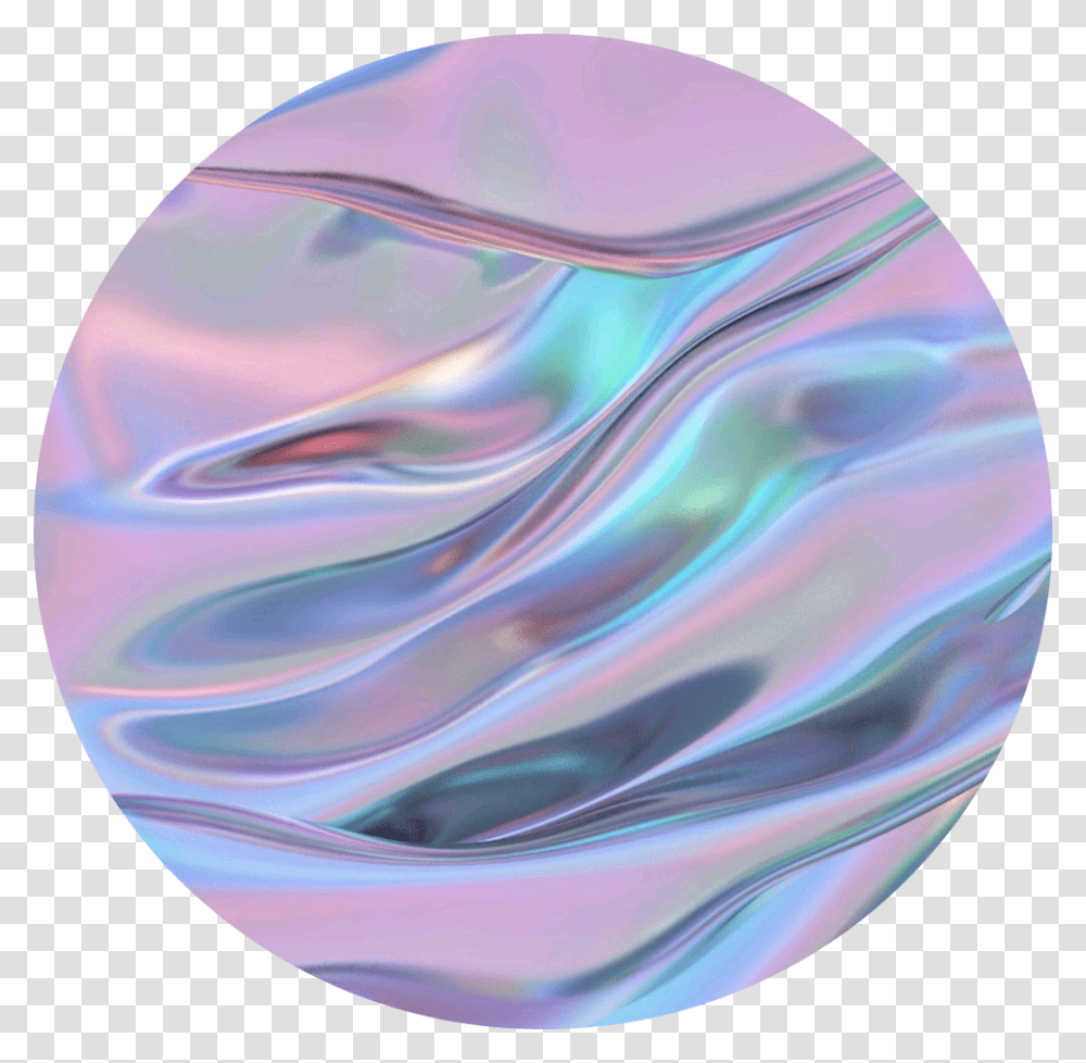 Metallic Circle Holographic, Sphere, Apparel Transparent Png