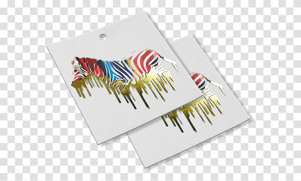 Metallic Foil Hangtags In Gold Silver & More 4over4com Horizontal, Paper, Text, Art, Business Card Transparent Png