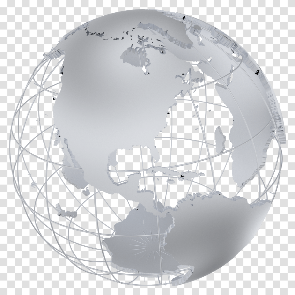 Metallic Globe, Outer Space, Astronomy, Universe, Planet Transparent Png