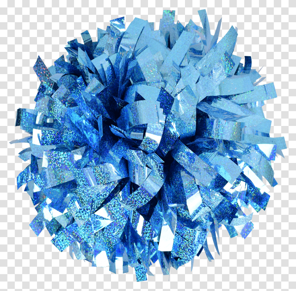 Metallic Holographic Light Blue 6 Pom Origami, Crystal, Mineral, Quartz, Diamond Transparent Png