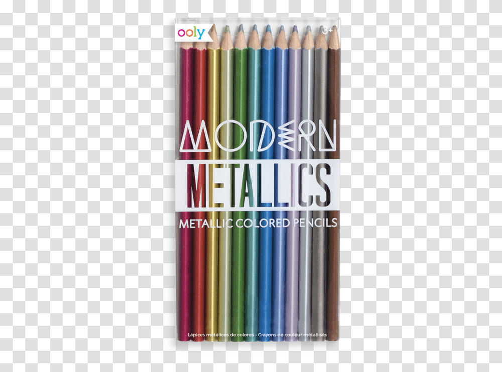 Metallic Kleurpotloden, Crayon, Light, Book Transparent Png
