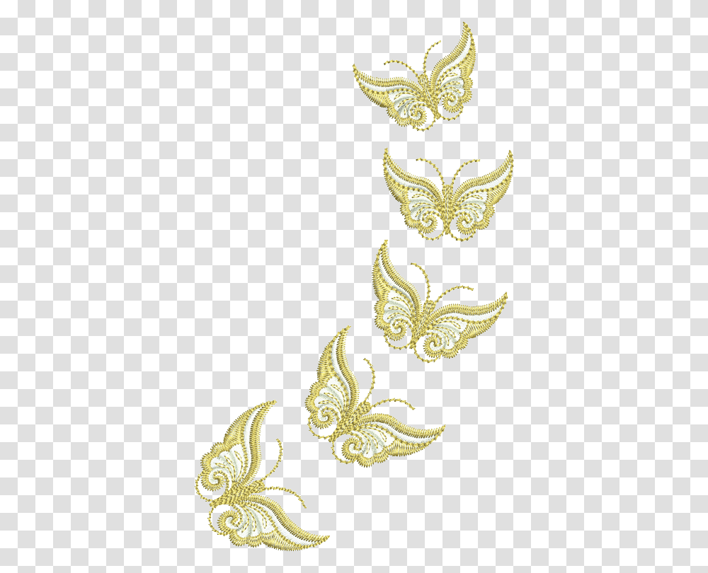 Metallic Thread Embroidery Designs, Pattern, Floral Design Transparent Png