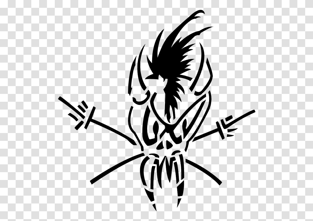 Metallica Drawing Clipart Library Metallica Scary Guy Tattoo, Gray, World Of Warcraft Transparent Png
