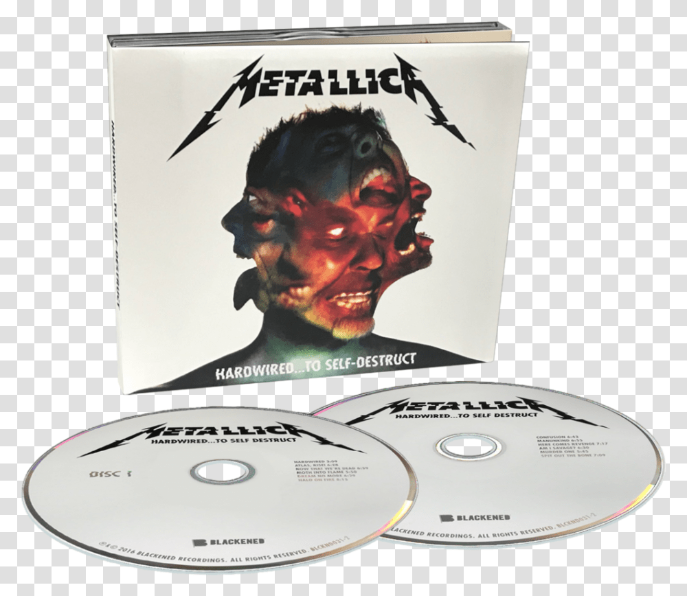 Metallica Hardwired To Self Destruct Cd, Disk, Dvd, Person, Human Transparent Png