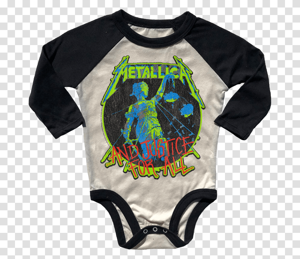 Metallica Justice Snaptee Infant Bodysuit, Clothing, Apparel, Sleeve, T-Shirt Transparent Png