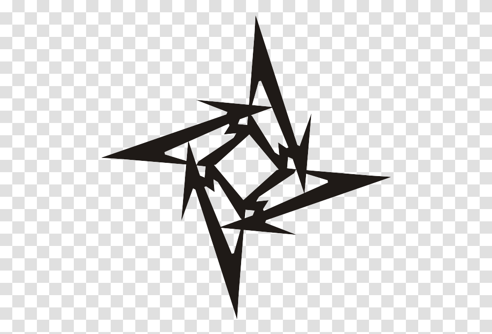 Metallica Logo Hd, Star Symbol, Cross Transparent Png