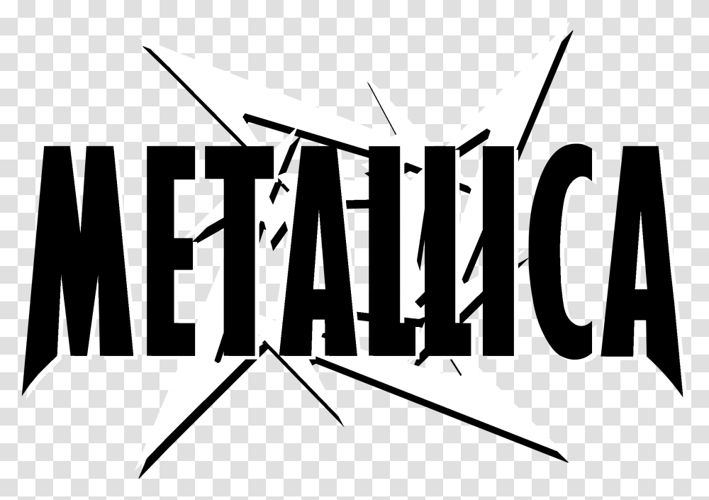 Metallica Logo Svg Metallica Ninja Star, Text, Label, Alphabet, Word Transparent Png