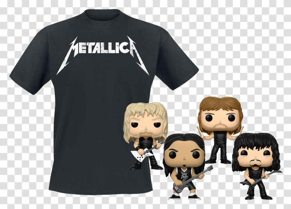 Metallica Metallica Funko Pop Vinyl, Apparel, T-Shirt, Person Transparent Png