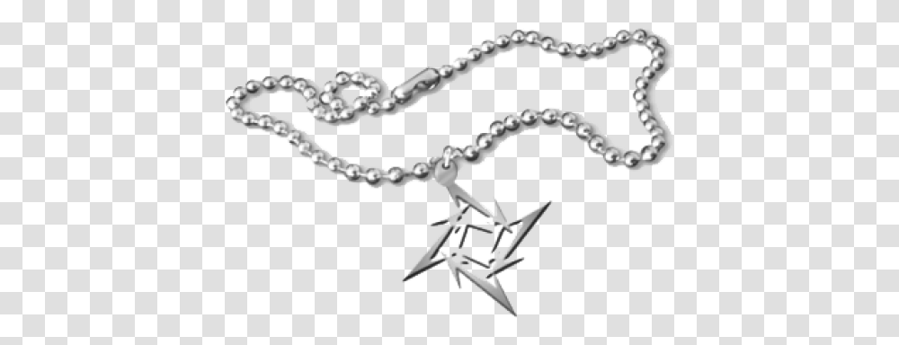 Metallica Ninja Star Necklace Metallica Necklace, Hook, Anchor Transparent Png