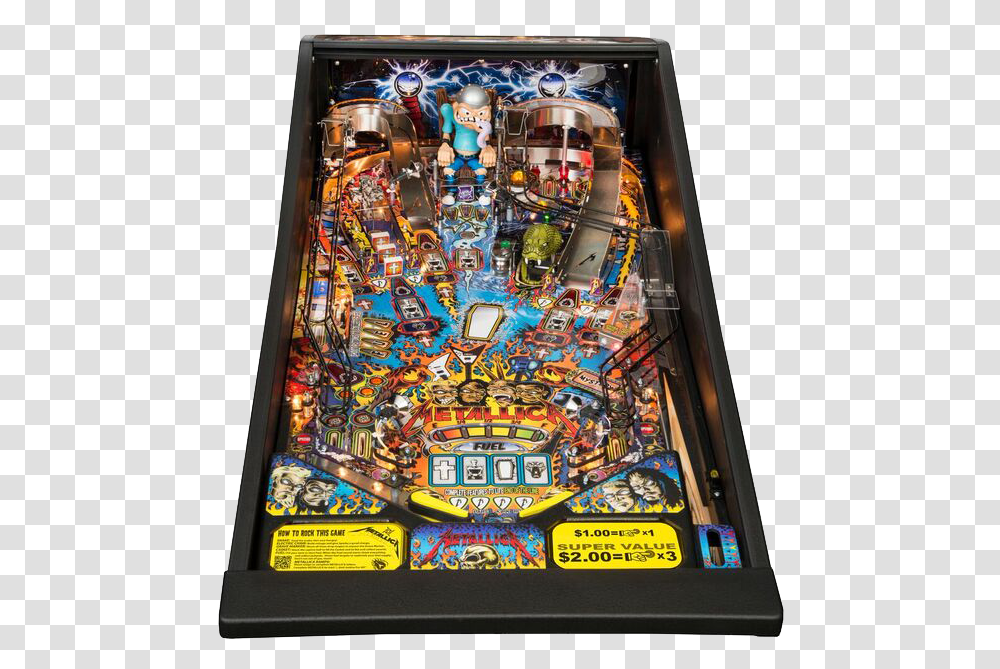 Metallica Pinball, Arcade Game Machine Transparent Png