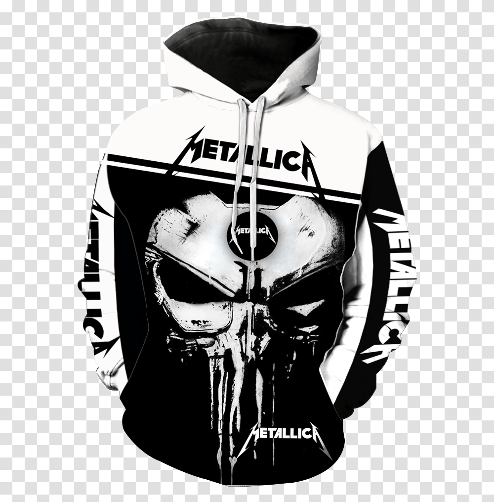 Metallica Punisher Skull Full All Over Print V1426 Sasuke Uchiha Sweatshirt, Clothing, Apparel, Sweater, Person Transparent Png