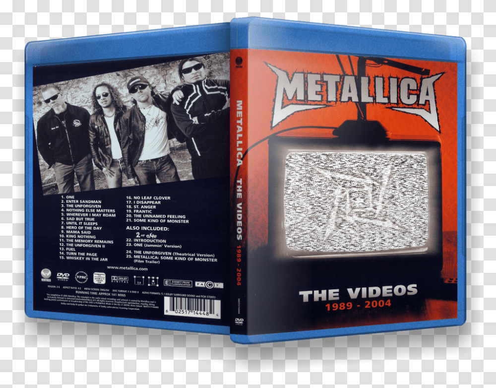Metallica The Videos 1989 2004 Dvd, Person, Label, Outdoors Transparent Png