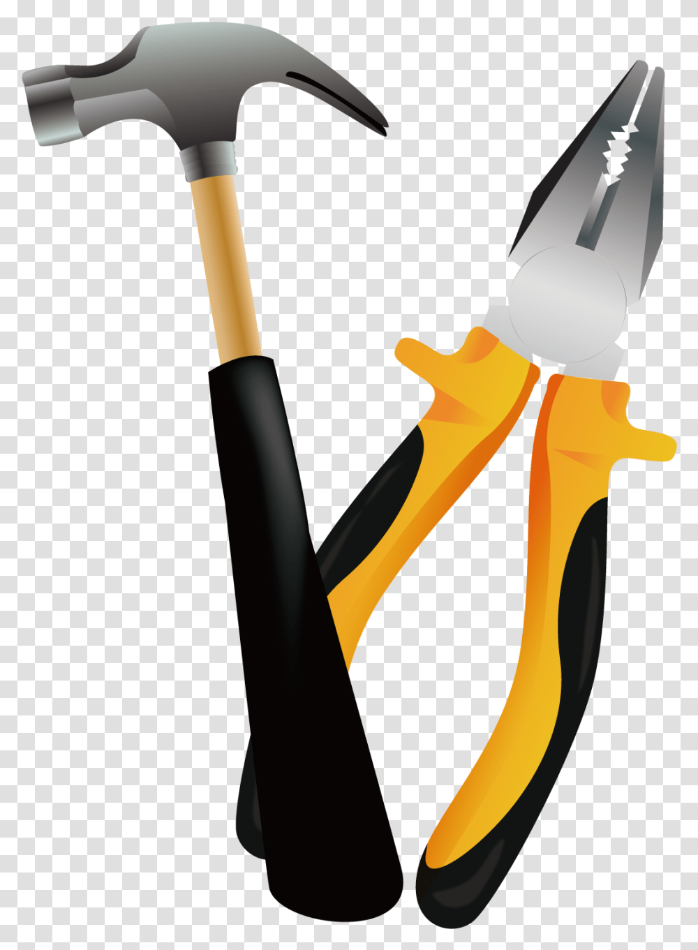 Metalworking Hand Tool, Hammer, Pliers Transparent Png