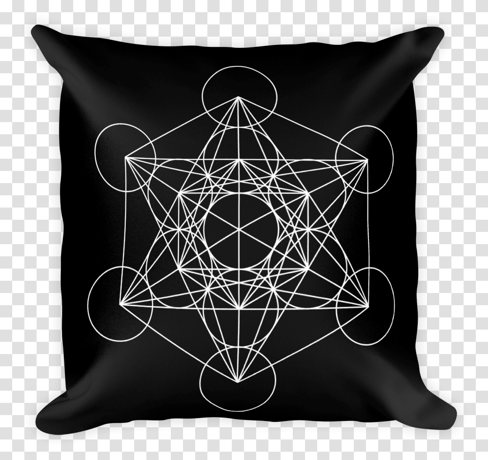 Metatron Cube, Bow, Pattern, Spider Web, Cushion Transparent Png