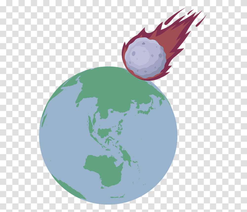 Meteor Falling On Earth Clipart Earth, Outer Space, Astronomy, Universe, Nature Transparent Png