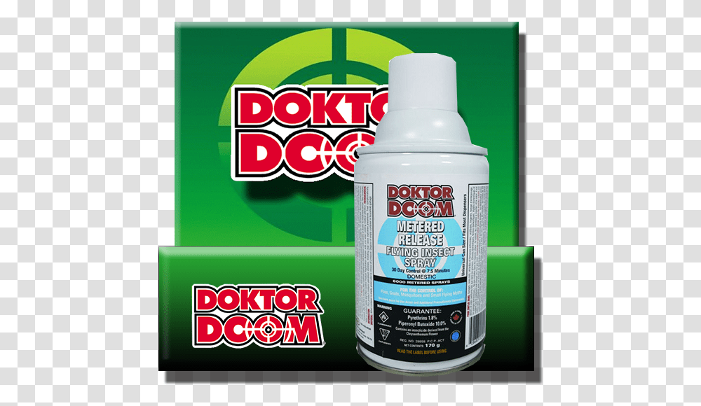 Metered Spray By Doktor Doom Doktor Doom House Amp Garden Insecticide Spray, Cosmetics, Label, Tin Transparent Png