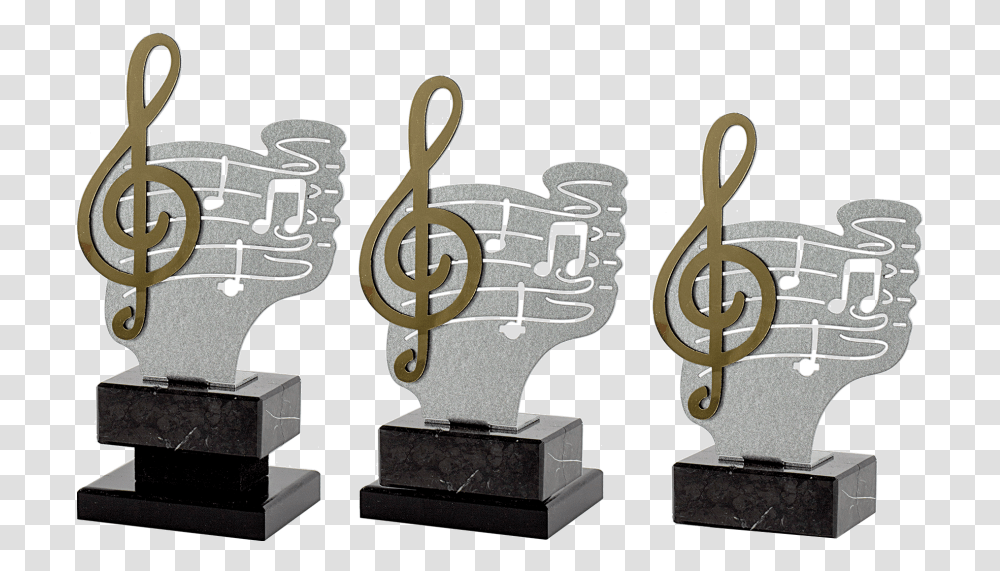 Methacrylate Trove Clave Sol Trophy Notas Musicales Trofeo, Scissors, Blade, Weapon, Weaponry Transparent Png