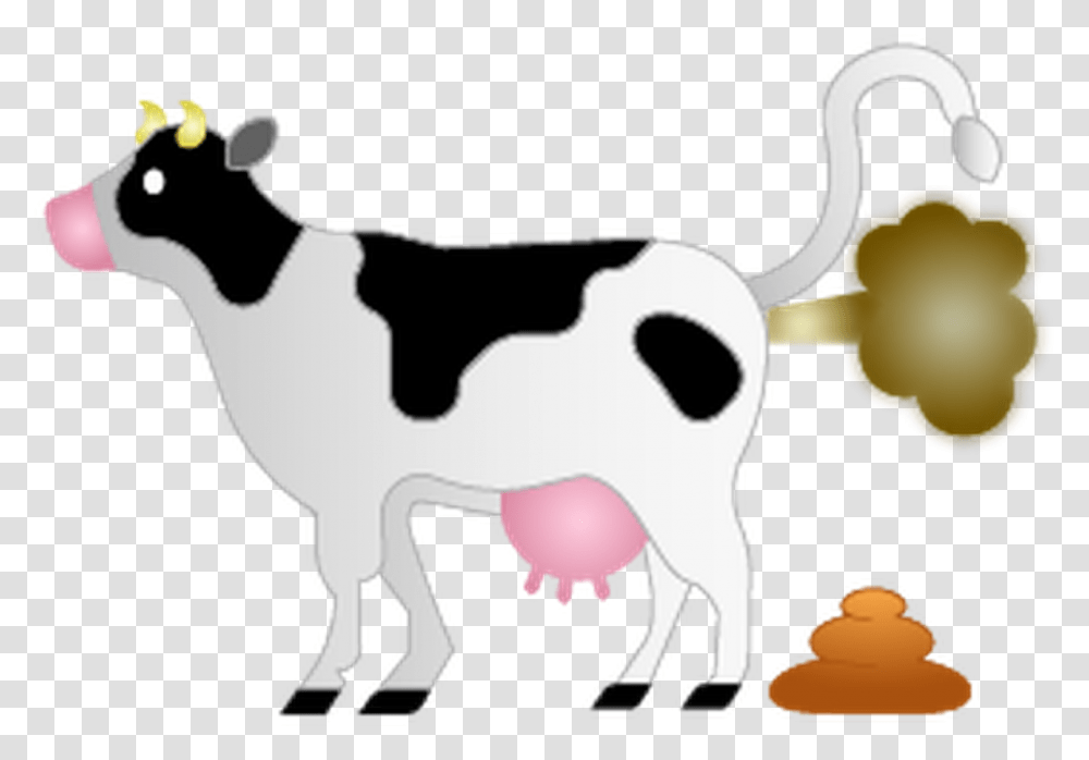 Methane Cow Farts Cartoon, Cattle, Mammal, Animal, Dairy Cow Transparent Png