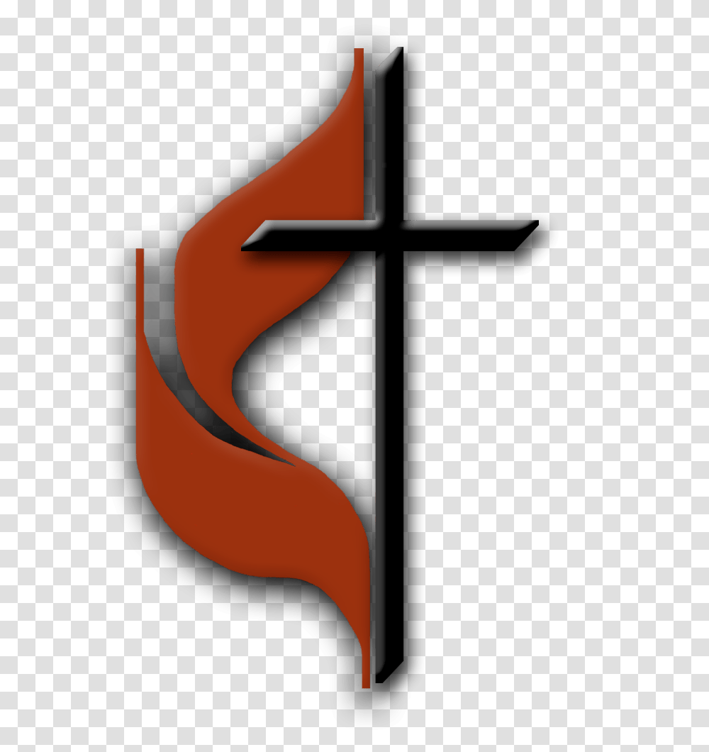 Methodist Cross And Flame Clip Art, Crucifix, Logo, Trademark Transparent Png