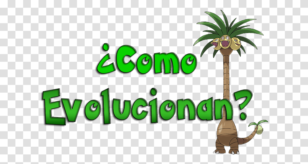 Metodo De Evolucion De Los Pokemon Con Forma Alola Evolucionar A Exeggutor Alola, Plant, Tree, Animal, Palm Tree Transparent Png