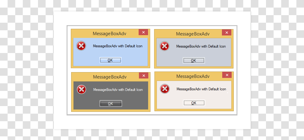 Metro And Office Theme Message Box For Windows Forms Error, Label, Poster, Advertisement Transparent Png