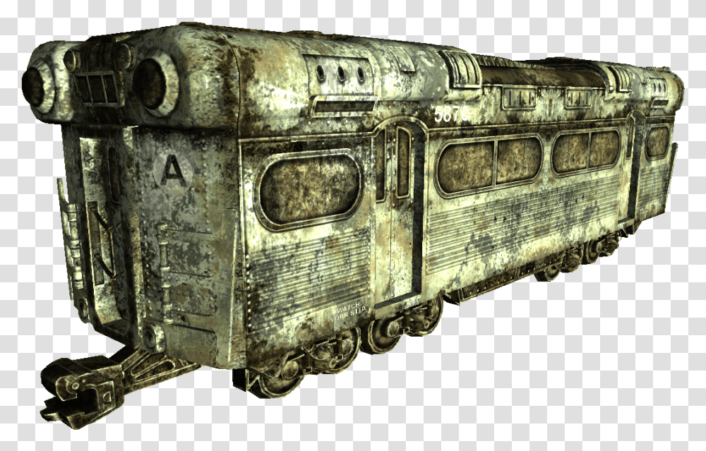 Metro Car Fallout 3 Subway Car Full Size Download Fallout 3 Metro Train, Vehicle, Transportation, Crypt, Architecture Transparent Png