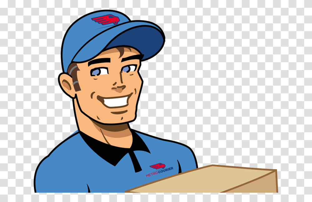 Metro Man Cartoon, Person, Human, Package Delivery, Carton Transparent Png