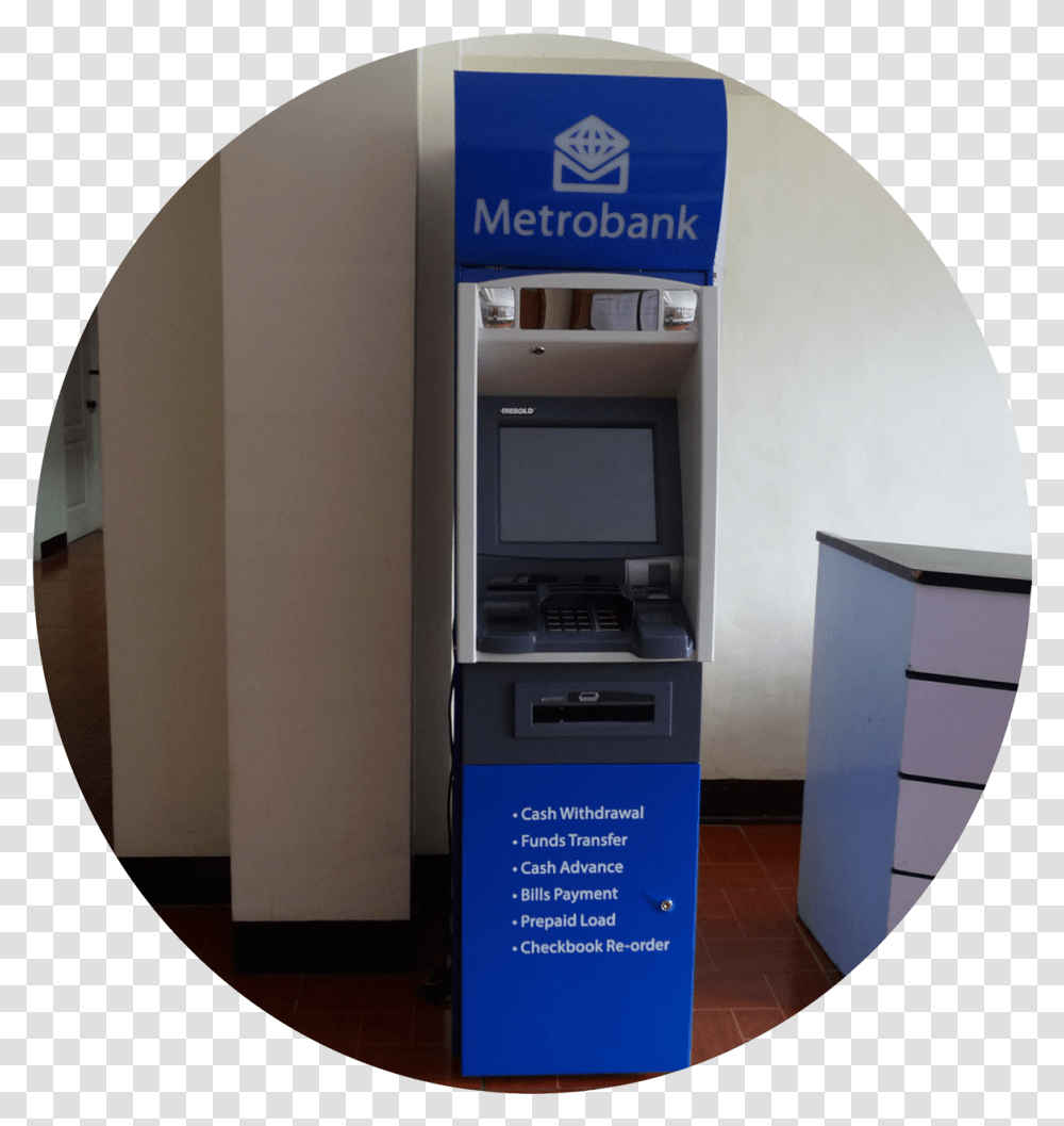 Metrobank Cash Acceptance Machine, Atm, Cash Machine Transparent Png