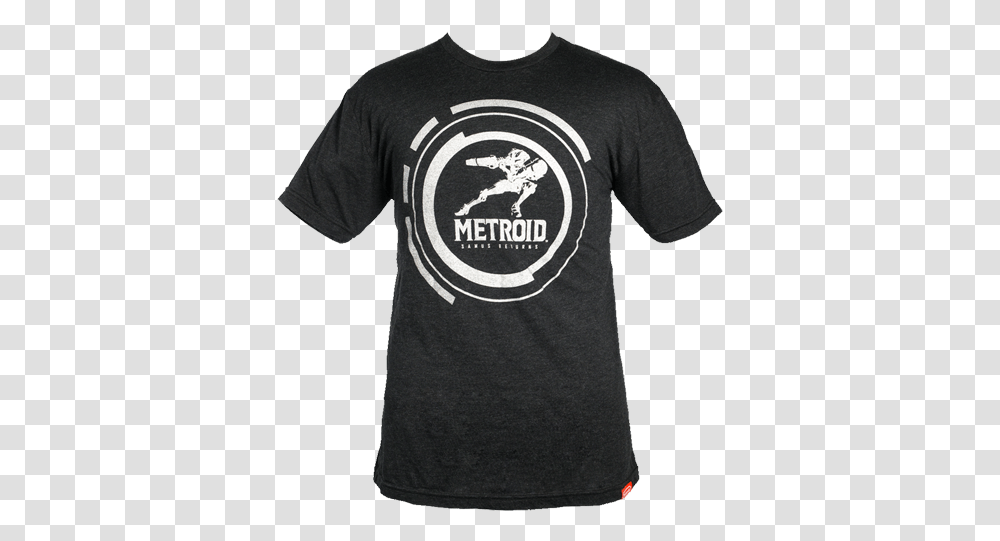 Metroid Active Shirt, Apparel, T-Shirt, Person Transparent Png