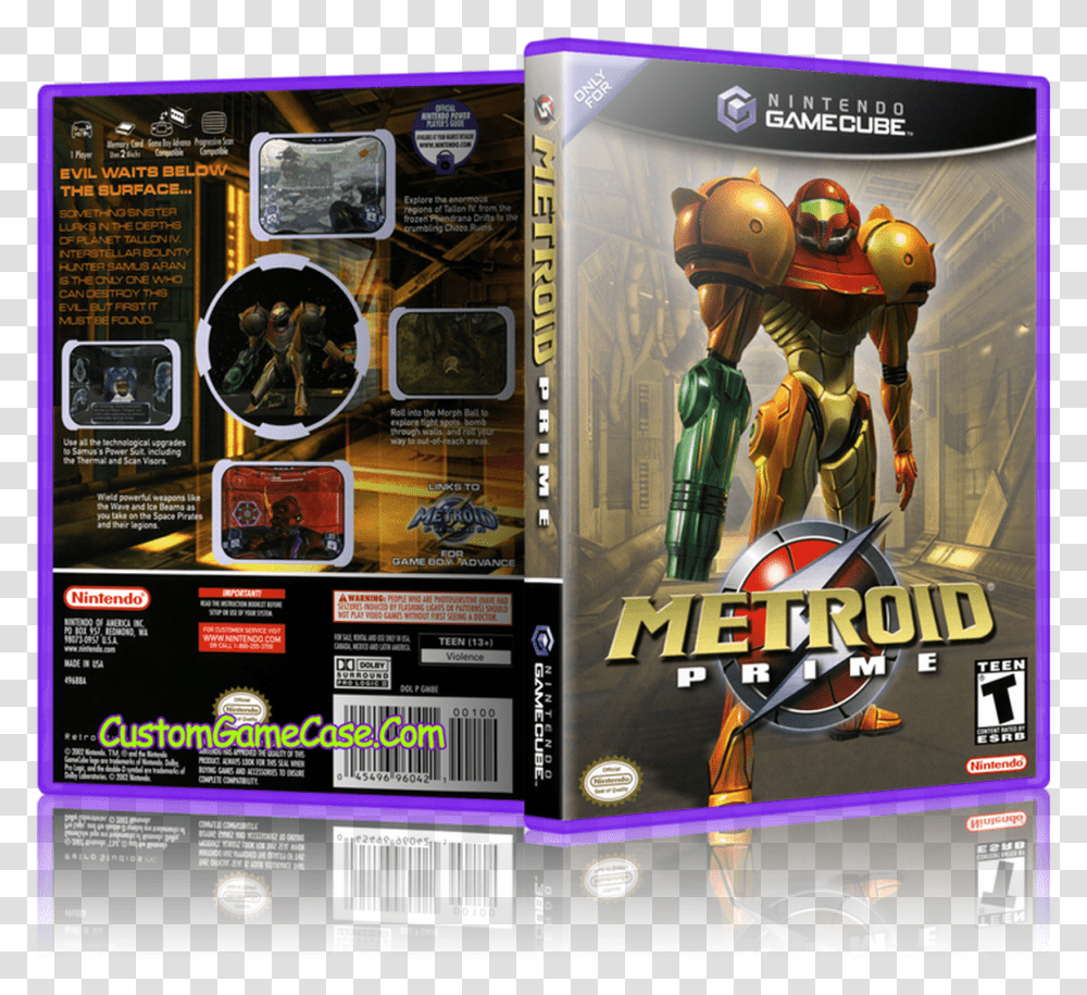 Metroid Prime Front Cover Metroid Gamecube Cover, Helmet, Apparel, Scoreboard Transparent Png
