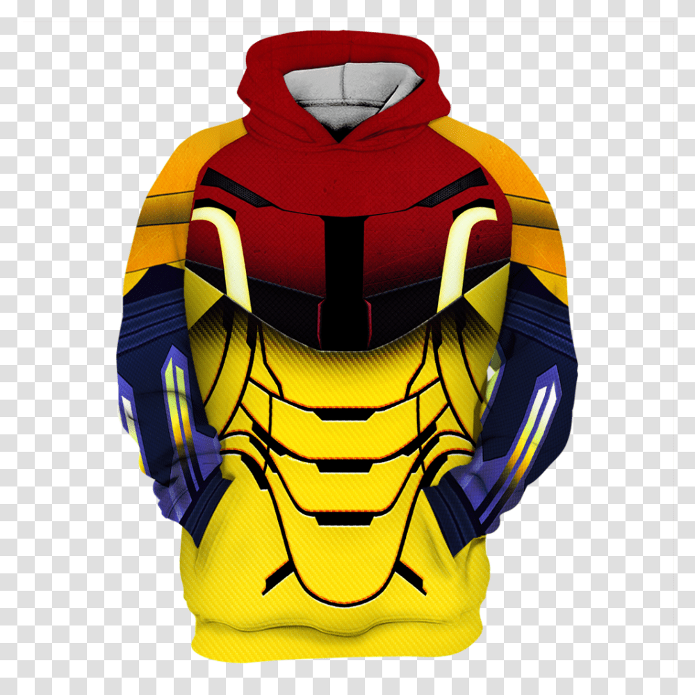 Metroid Samus Costume 3d Print Costume, Clothing, Apparel, Hoodie, Sweatshirt Transparent Png