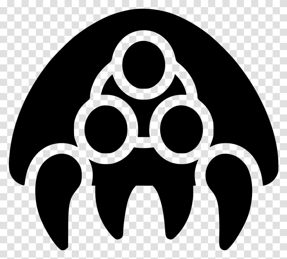 Metroid Symbiote Circle, Stencil Transparent Png