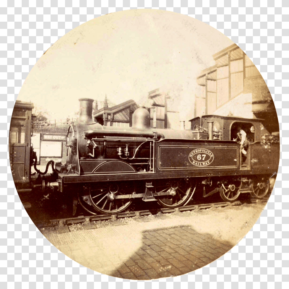 Metropolitan Railway Steam Locomotive Metropolitan Railway, Train, Vehicle, Transportation, Wheel Transparent Png