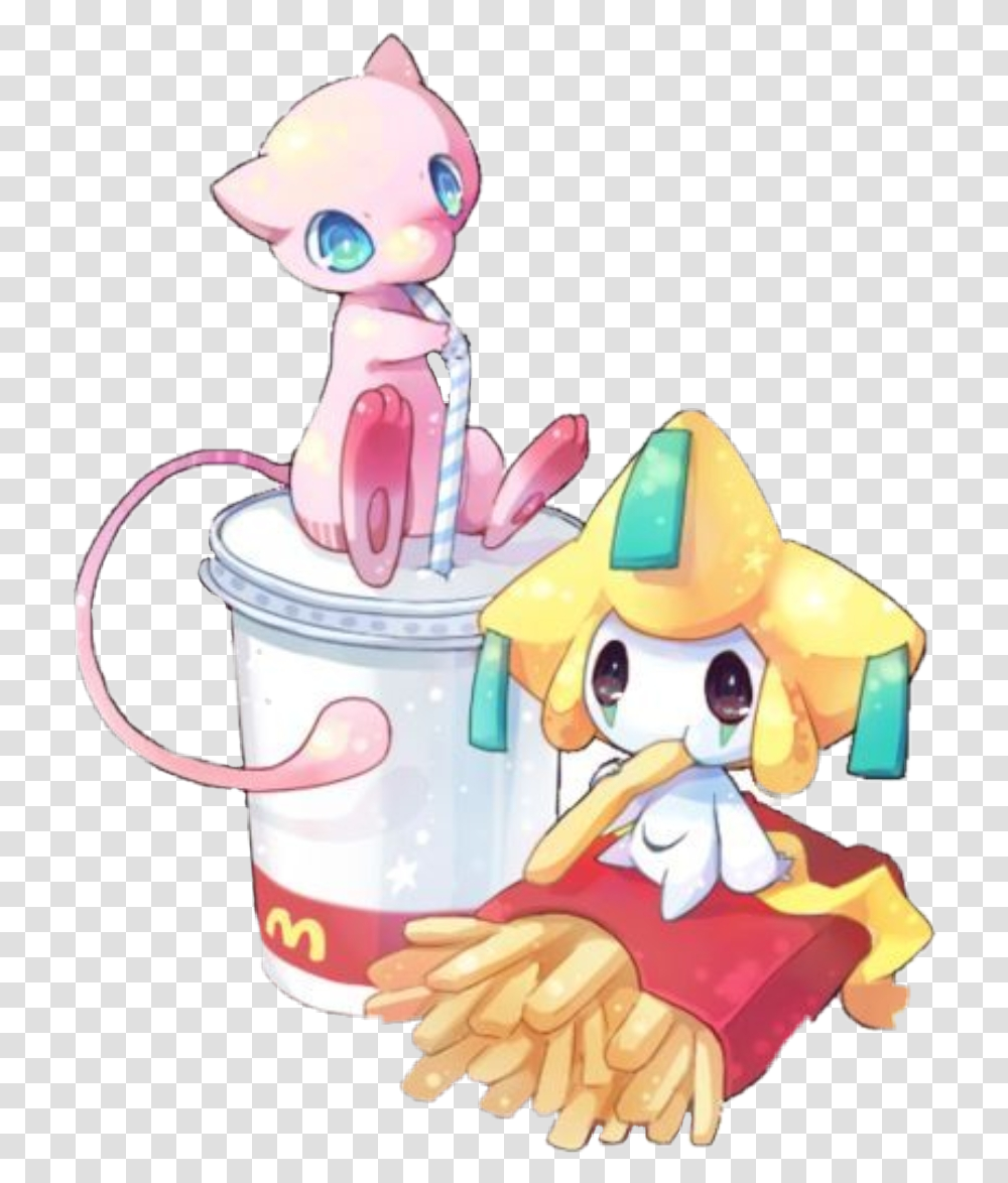 Mew Jirachi Sticker Cute Pokemon Wallpaper Iphone, Toy, Bucket Transparent Png