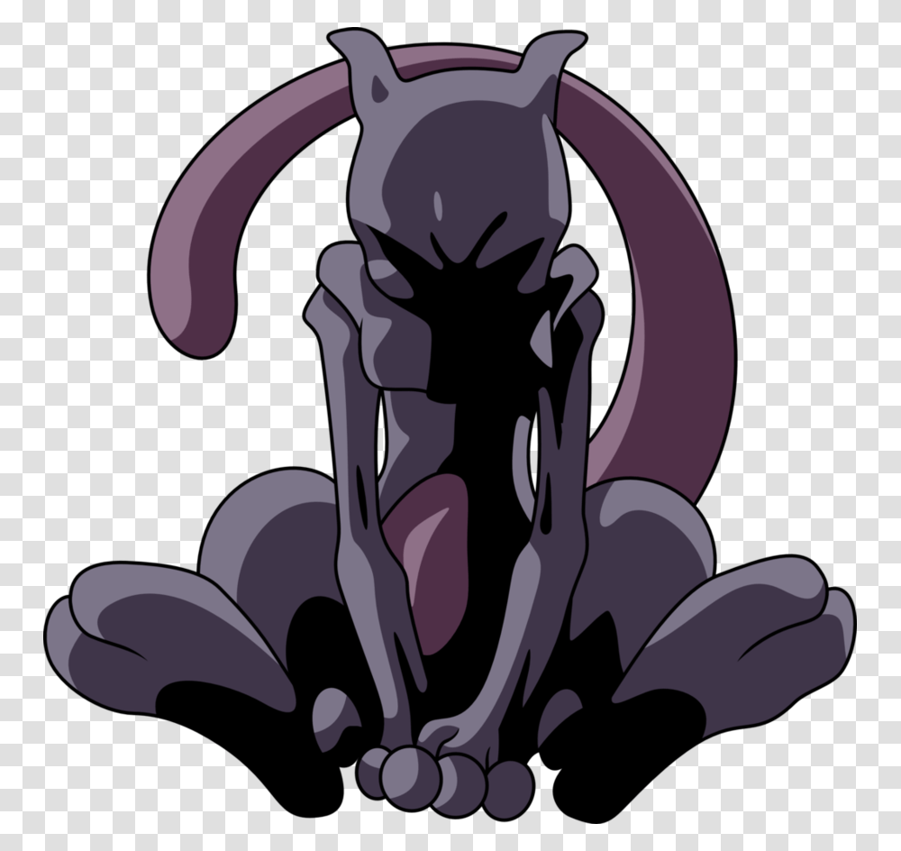 Mewtwo Being Released Mewtwo, Statue, Sculpture, Gargoyle Transparent Png