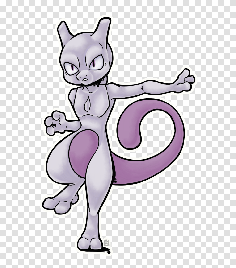 Mewtwo Doodle, Cupid Transparent Png