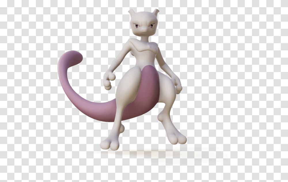 Mewtwo Looking Forward, Animal, Toy, Figurine Transparent Png