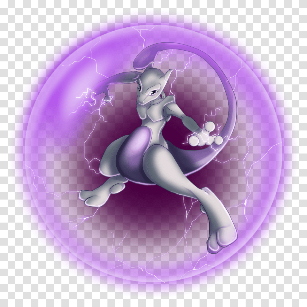 Mewtwo Shinesparkers Cartoon, Sphere, Leisure Activities, Light, Purple Transparent Png