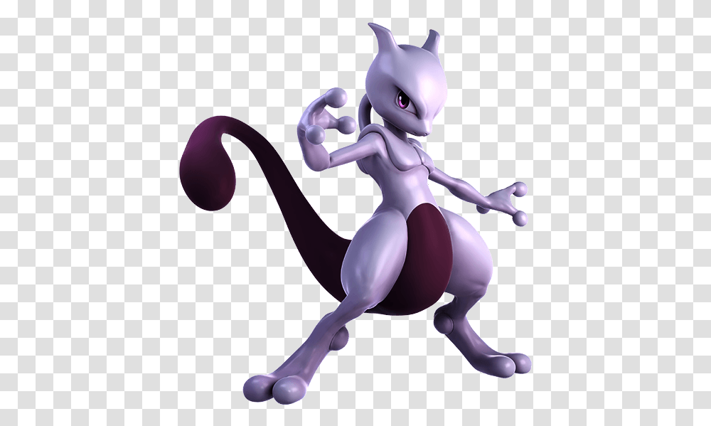 Mewtwo Super Smash Bros Ultimate, Toy, Animal, Reptile, Alien Transparent Png