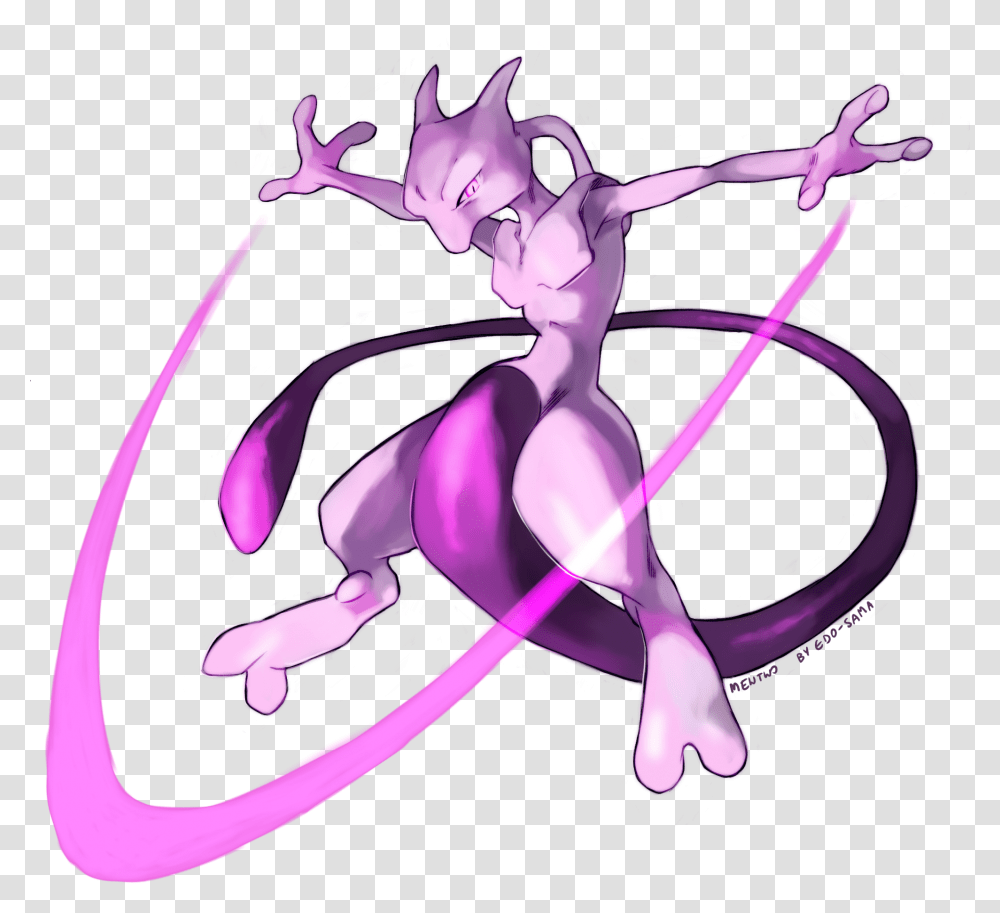 Mewtwo Used Psycho Cut By Edo Sama Mewtwo Psycho Cut, Purple, Sink Faucet, Skeleton, Heart Transparent Png