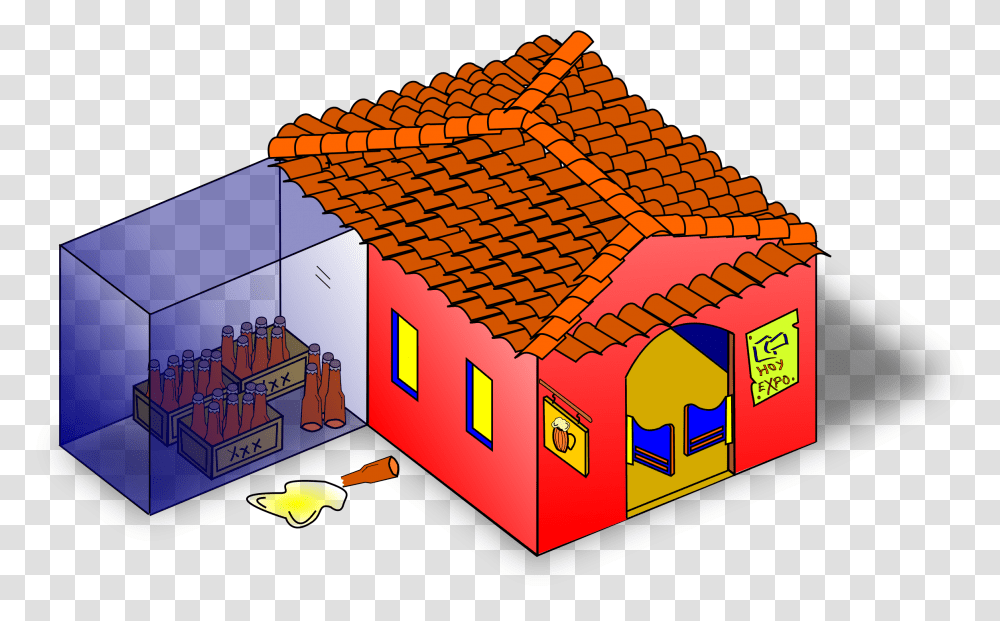 Mexican Bar Clip Arts Vector Graphics, Roof, Tile Roof Transparent Png