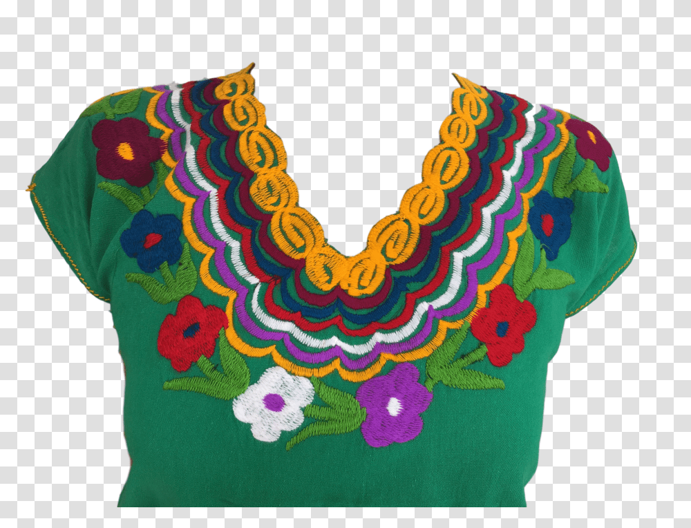 Mexican Blouse With Flowers Blouse Transparent Png