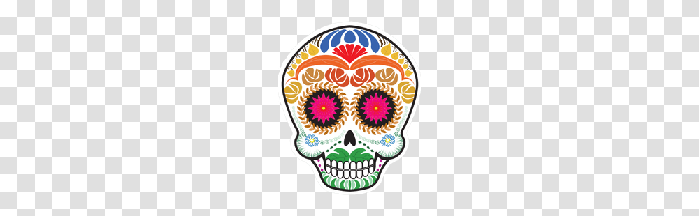 Mexican Calavera Skull Sticker, Rug, Label Transparent Png