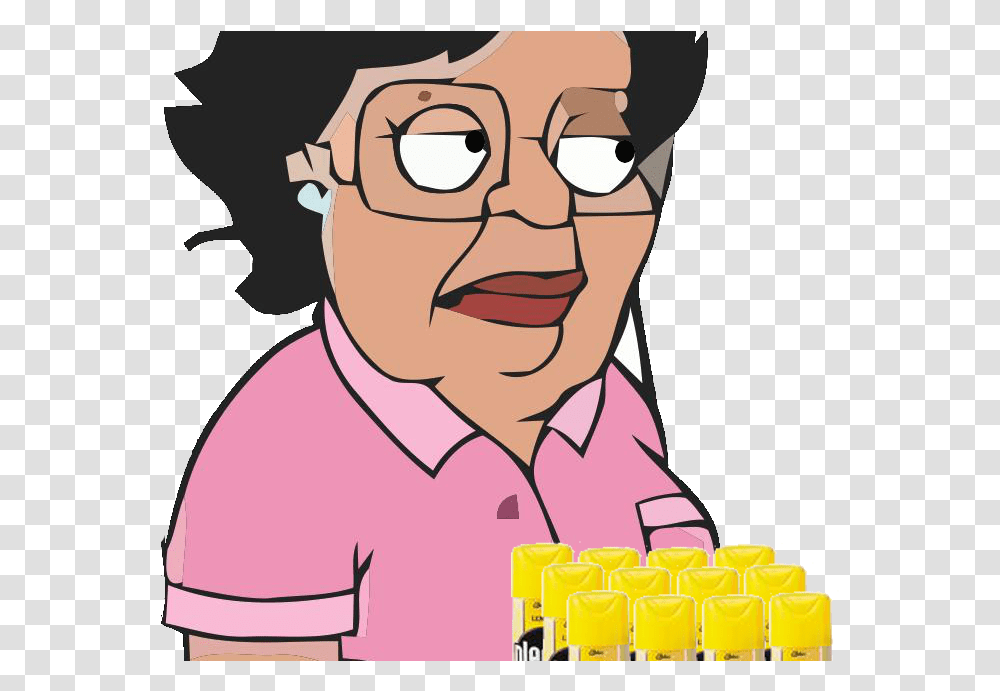 Mexican Cleaning Lady Clipart Download Family Guy Consuela, Person, Scientist, Face, Medication Transparent Png