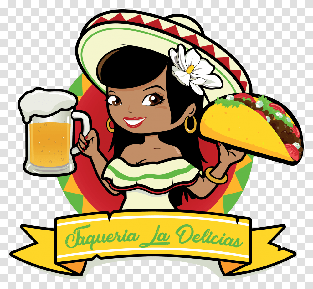 Mexican Cuisine Woman Clip Mexican Clipart, Person, Helmet, Hat Transparent Png
