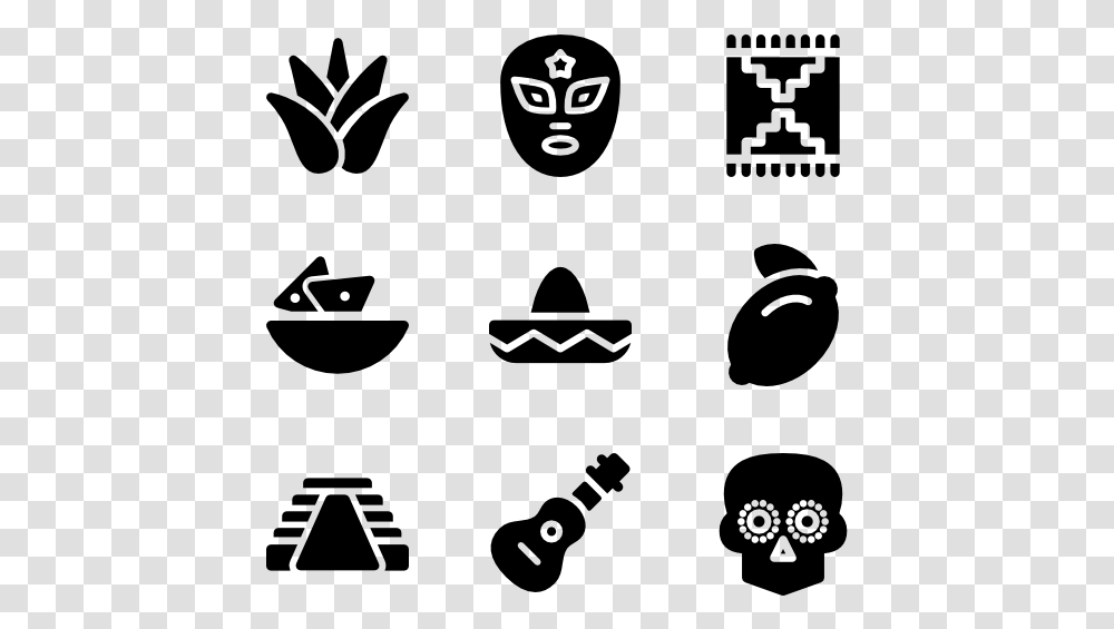 Mexican Elements Fill Icons Chemistry, Gray, World Of Warcraft Transparent Png