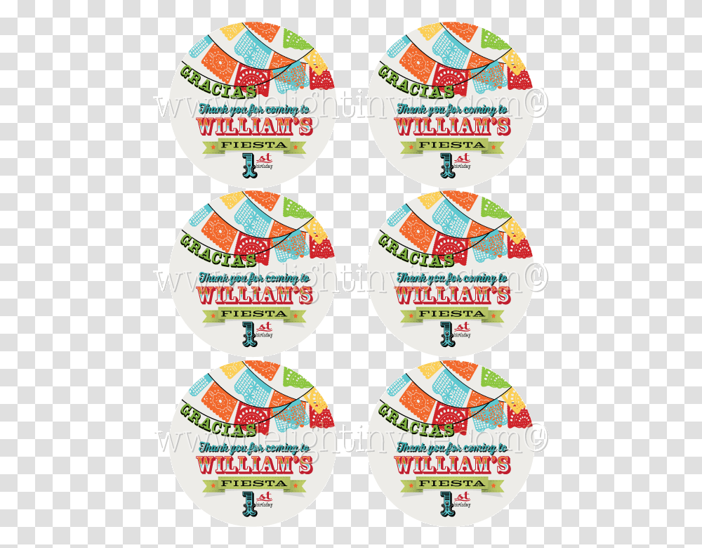 Mexican Fiesta Birthday Invitation Sticker Tag Circle, Label, Flyer, Poster Transparent Png
