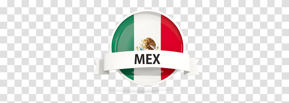Mexican Flag Banner Banner Romania, Label, Logo Transparent Png