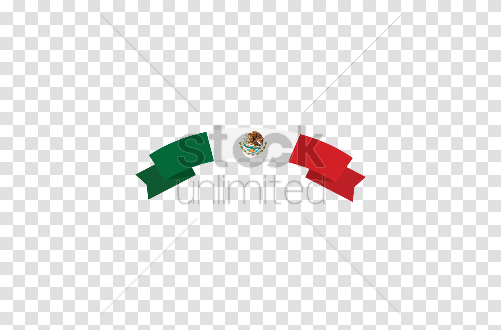 Mexican Flag Banner Vector Image, Bow, Logo, Stick Transparent Png