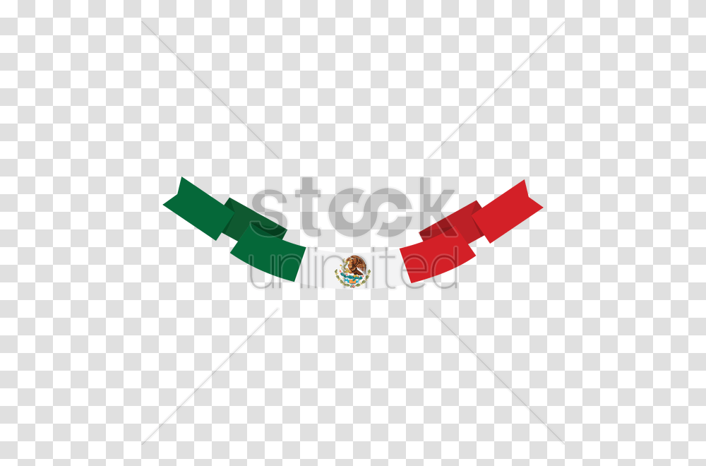 Mexican Flag Banner Vector Image, Bow, Slingshot, Wristwatch, Stick Transparent Png